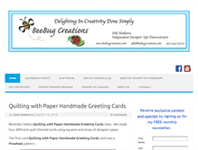 Tablet Screenshot of beebugcreations.com